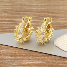 Stud Earrings AIBEF Personalized Style Women Luxury Rhinestone Fine Jewelry Copper Zircon Inlay Crystal Gift Unusual Accessories