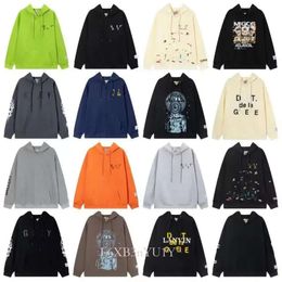 Men's Hoodies Sweatshirts Same Galleryes Dept T Hoodie Rapper Mens Designer Letter Flame Print High Street Women's Long Sleeve725