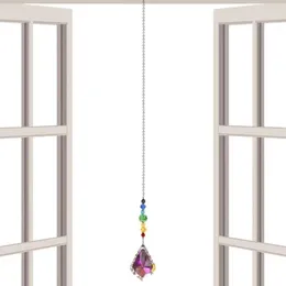 Garden Decorations Coloured Crystal Pendant Clear Suncatcher For Sun Light Reflection Indoor Ornaments Nursery Chandeliers Cabinets
