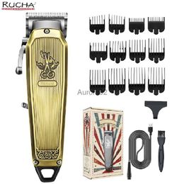 Hair Clippers RUCHA Hair Clipper For Men Shaver Hair Cutting Machine Barber Hair Clipper Beard and Hair Cut Machin Accessories YQ231108