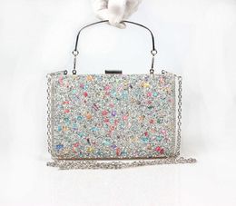 Mermaid Rhinestone Dinner Bag colorful stone diamond inlaid bride bag is good at carrying diagonal evening 231108