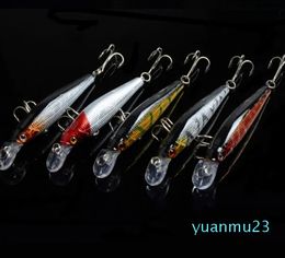 Colour Laser lines Minnow Fishing Lures Bass Crankbait Hooks Tackle Crank Baits Opp bag packing