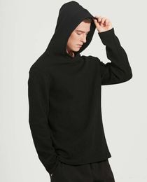 2021 New Men Hooded Hoodies Sports Yoga Thick Fabric Solid Basic Sweatshirts Quality Jogger Texture Pulloversfashion