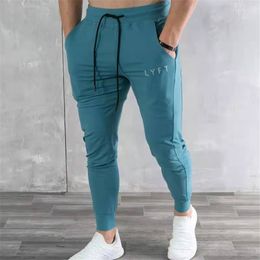 Mens Pants Spring and Autumn Stretch Tight Jogging Running Black Pure Cotton Gym Sports Fashion Street Fitness 230407