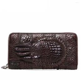 Wallets Menggeka Crocodile Handbags Male Business Long Wallet Hand Bag Card Houlder Men Clutch