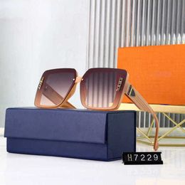Luxury designer summer sunglasses Fashion for tan letter large box