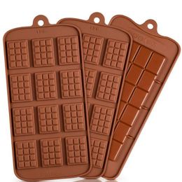 Cavity Break-Apart Chocolate Mould Tray Non-Stick Silicone Protein and Energy Bar Candy Moulds Food Grade LL