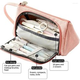 Multifunctional Pencil Case Large Capacity Portable Pencils Bag Pouch School Office Supplies Pen Holder Boxes Korean Stationery