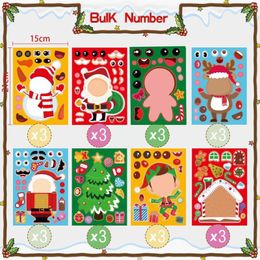 Gift Wrap 24 Sheets Christmas Decor Stickers Snowman Gnome Elk Claus DIY Decoration Xmas Bags Tree Boxes Paper Labels S M9U0