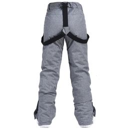 Skiing BIB Pants Waterproof Snow Pants for Men and Women Snowboard Strap Trousers Windproof Ski Suit Outdoor Sports Belt Bibs Unsex Winter 231107