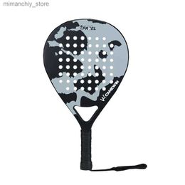 Tennis Rackets 2021 New Professional Carbon Fibre Padel Tennis Racket Soft Face Padd Tennis Racquet with Bag Cover Q231109