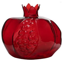 Vases Pomegranate Glass Vase Wedding Flowers Decorations Hydroponic Container Office Clear