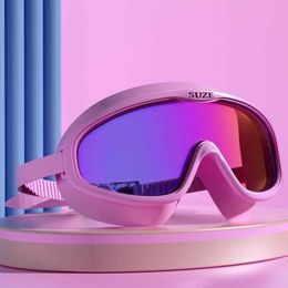 Goggles Swimming Goggles Professional Adult Anti-fog UV Protection Lens Men Women Swimming Glasses Waterproof Adjustable Swim Eyewear P230408