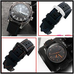 Watch Bands 18mm 20mm Breathable Silicone Sports WatchBand 22mm 24mm For Any Rubber Wrist Strap Soft Waterproof Men Accessories