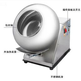 Small Processing Machinery Peanut Chocolate Pill Sugar Coating Machine Stainless Steel Candy Coater Machine