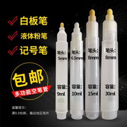 Markers Wholesale erasable whiteboard pen multifunctional empty tube round head large capacity marking paint smooth ink and anti D 230408