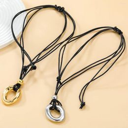 Chains 2023 Exaggerated Adjustable Alloy Necklace For Woman Jewelry