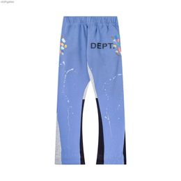 Gallerysd Guard Women Mens Distressed Pant Street Sweater Colourful Pants Casual Men Sport High Flare Speckled Ink STOT