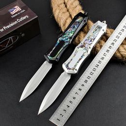 UT-Combat Ghost head shell Auto Knives 440C Blade Zinc Aluminium alloy Handle Tactical Hunt Camp Self-defense Rescue Pocket Knife EDC Tools