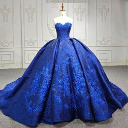 Blue Shiny Off The Shoulder Ball Gown Quinceanera Dress Appliques Lace Beads Birthday Party Gowns Prom Dresses Vestido De 15 Anos