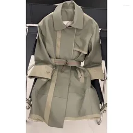 Women's Trench Coats Early Autumn European High-end Niche Design High-grade Sense Of Good Looking Small Wind Coat Woman