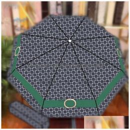 Umbrellas Fashion Hipster Umbrellas Matic Folding Luxury Top Quality Outdoor Travel Designer Mtifunction Sun Drop Delivery Home Garden Dhcok