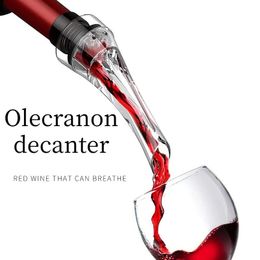 Bar Tools 1pcs Magic Wine Decanter Red Wine Aerating Pourer Spout Decanter Wine Aerator Quick Aerating Pouring Tool Pump Portable Philtre 231107