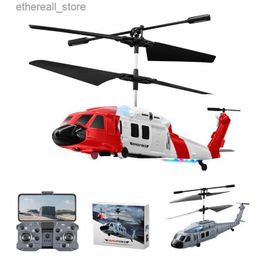 Drones New KY205 RC Helicopter Drone HD Dual Camera Avoid Obstacle Gesture Sensing Six-axis Remote Control Helicopter Toys for Boys Q231108