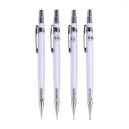 Stationery Writing 0.3 0.5 0.7 0.9mm Student Transparent Automatic Pencil Mechanical Movable Propelling