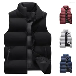 Men's Vests Men Vest Autumn Winter Cotton Tank Top Jacket Fashion Casual Comfort Sleeveless Thickened Waistcoat