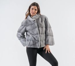 Women's Fur Faux natural real mink fur coats for women short style winter fashion coat 231108