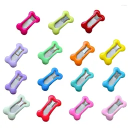 Dog Apparel 15pcs Mini Bone Shape Hairpin Y2k Hair Clip Elegant For Girls Kids Pet