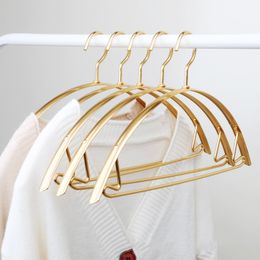 Hangers Racks 5-piece shoulder free label hanger Aluminium alloy home sales space saving suitable for sweaters jackets pants shirts 230408