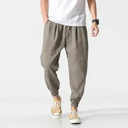 Men's Pants LEGIBLE Harem Men Casual Loose Trousers Male Chinese Traditional Harajuku 2023 Summer Clothe