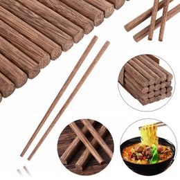 Chopsticks 10 Pairs Wooden Wenge Wood Chinese Japanese Style Gift Dish