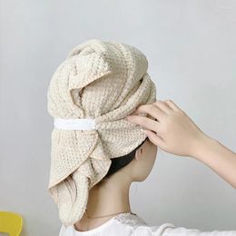 Towel Microfiber Hair Wrap Super Absorbent Turban Coral Velvet Dry Hat Caps Towels For Women Curly Long
