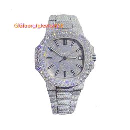 Moissanite is Full of Diamonds Diamond- Stylish Personality High Quality Custom Iced Out VVS 1/VS1 Certified Womencomplimentary Watch Box Adjuster