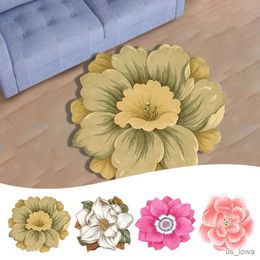 Carpets Simple Flower Shape Easy Care Living Room Carpet Large Area Nonslip Resistant Bedroom Rug Washable Household Absorbent Rugs