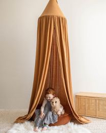 Crib Netting Large Mosquito Net Bed Child Curtain Canopy Hung Dome Tent Babybett Himmel Baldachin Klamboe Kinderkamer 230407