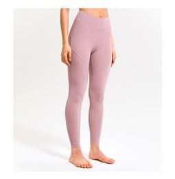 AIO yoga pants peach butt yoga pants tight high waist nine-point sports fitness pants for women