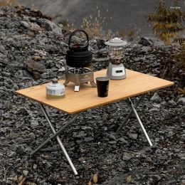 Camp Furniture Mounthiker Outdoor Camping Bamboo Folding Table Portable Fast Storage Desk Dining Picnic BBQ