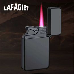 Lighters Luminous inflatable butane No Gas windproof lighter jet flame powerful cigar flashlight gift for smokers