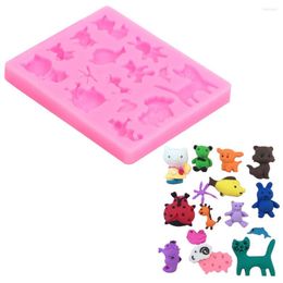 Baking Moulds Cute Animal Silicone Chocolate Biscuit Mould For Fondant Cake Decorating Tool Kitchen