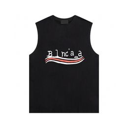 Men's Tank Tops Cotton Sleeveless T Shirt Designer Letters Printed Sexy Off Shoulder Vest Summer Casual Mens Clothing Loose Breathable Gym Fitness Sportswear#12