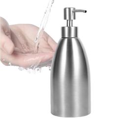 Freeshipping Kitchen Sink Soap Dispenser Stainless Steel Liquid Soap Dispenser Shampoo Shower Dispenser 500ml New Ecvlb