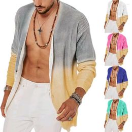 Men's Trench Coats Men Casual 3D Windbreaker Mid-Length Jacket Long Sleeve Overcoat Coat Caual Loose Tops