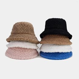 Wide Brim Hats Women's Autumn And Winter Solid Colour Warm H Fisherman Hat Lei Feng Cool Men Trapper Women Mens Thermal