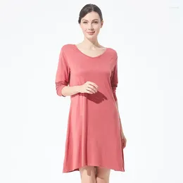 Women's Sleepwear Long Sleeve V-Neck Nightgown For Women Spring Summer Nightwear Casual Cotton Plus Size 7Xl Nightdress Loungewear