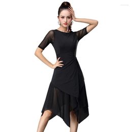 Stage Wear Latin Dance Clothes Female Adult Professional Practise High-end Performance Black Pool Perform