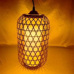 stainless Steel Lantern Pure Hand Weaving Customised Chinese Decorative Lamp Pendant Outdoor Ancient Style Simple Craft Lighting Decoration